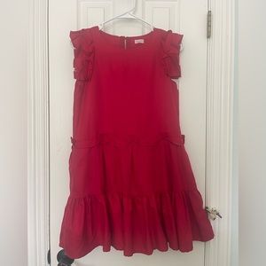 Red Gymboree dress with embellished sleeves